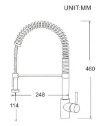 Good price Stainless Steel Material gold mixer tap Brass Material kitchen sink faucet pull out sprayer kitchen faucet - Image 3