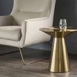 N/A Stainless Steel Coffee Table Round Table Living Room Furniture Gold Side Table (Color : A, Size : One size) - Image 2