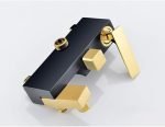 Shower Set Shower Set Pressurized Top Spray Lift Shower System Copper Shower Faucet Shower Set Black Gold Three Gears Bathroom Shower Water Supply Bathroom - Image 6