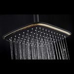 Shower Set Shower Set Pressurized Top Spray Lift Shower System Copper Shower Faucet Shower Set Black Gold Three Gears Bathroom Shower Water Supply Bathroom - Image 3