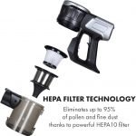 WECLEAN Butler 4G Silent Cordless Vacuum Cleaner - 160W DC Motor, 16 kPa, 0.8-Litre Dust Container, HEPA Grade 10, Operating Time: 20-35 Minutes, Hand and Floor Vacuum Cleaner - Black - Image 5