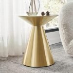 N/A Stainless Steel Coffee Table Round Table Living Room Furniture Gold Side Table (Color : A, Size : One size)
