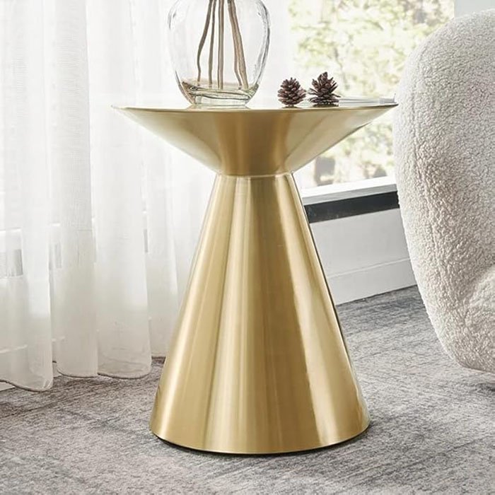 61Ozjrd1BeL._AC_SX679_ (1) N/A Stainless Steel Coffee Table Round Table Living Room Furniture Gold Side Table (Color : A, Size : One size) - Image 1