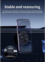 Nixiveofficial Magnetic Phone Holder, Nixie Phone Holder, Magnetic Grip Pro 360 2.0, Nixie Magnet Phone Holder, 360 Rotatable Fall Car Electric Suction Cup Vacuum Magnetic Phone Holder-2pcs B - Image 2