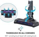 WECLEAN Butler 4G Silent Cordless Vacuum Cleaner - 160W DC Motor, 16 kPa, 0.8-Litre Dust Container, HEPA Grade 10, Operating Time: 20-35 Minutes, Hand and Floor Vacuum Cleaner - Black - Image 6