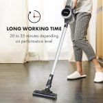 WECLEAN Butler 4G Silent Cordless Vacuum Cleaner - 160W DC Motor, 16 kPa, 0.8-Litre Dust Container, HEPA Grade 10, Operating Time: 20-35 Minutes, Hand and Floor Vacuum Cleaner - Black