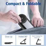 Mag safe Charger Stand 3 in 1, 15W Mag safe Charging Stand Foldable for iPhone 15 Pro Max/14/13, Magnetic Portable Charger Travel for Apple Watch Series 8, Apple Wireless Charger for Airpods pro 2nd - Image 2