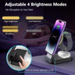 Mag safe Charger Stand 3 in 1, 15W Mag safe Charging Stand Foldable for iPhone 15 Pro Max/14/13, Magnetic Portable Charger Travel for Apple Watch Series 8, Apple Wireless Charger for Airpods pro 2nd - Image 5