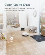 yeedi vac Robot Vacuum - Ultra-Slim Design, Powerful 3000Pa Suction, Carpet Detection, Smart Visual Mapping Navigation Ideal for Carpet, Hard Floor Cleaning, Pets Alexa Compatible, Wi-Fi Connected - Image 4