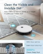 yeedi vac Robot Vacuum - Ultra-Slim Design, Powerful 3000Pa Suction, Carpet Detection, Smart Visual Mapping Navigation Ideal for Carpet, Hard Floor Cleaning, Pets Alexa Compatible, Wi-Fi Connected - Image 5