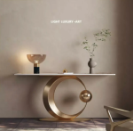 YY Console Light Luxury Modern Minimalist Home Wall Art Creative Console Tables - Image 5