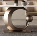YY Console Light Luxury Modern Minimalist Home Wall Art Creative Console Tables - Image 4