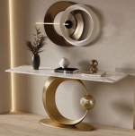 YY Console Light Luxury Modern Minimalist Home Wall Art Creative Console Tables - Image 3