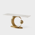 YY Console Light Luxury Modern Minimalist Home Wall Art Creative Console Tables - Image 2