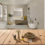 Taps Bathroom Shower Water Spray Head with Handle - Golden Bidet Toilet Companion Bidet Butt Washer Set - Image 5