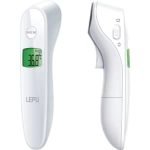 Lepu Fever Thermometer, Infrared Digital Contactless Thermometer, Ear and Forehead Thermometer with LCD Screen, Memory Revocation, Fever Alarm, Ideal for Baby, Children and Adults - Image 2