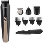 Krypton Rechargeable 11-in-1 Grooming Set, 600 mAh Capacity, Black/Brown