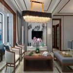 ectangle K9 Crystal Chandelier Lighting 3-Tier Gold Rectangular Pendant Light Fixture 8-Lights Modern Linear Chandelier Fixture for Dining Room Living Room-Gold 80cm [Energy Class A++] - Image 6