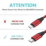 [2 Pack] USB Type-C Cable, 6.6Ft Charging Cord for Samsung Galaxy Tab A7 10.4", Tab A7 Lite 8.7", Tab A 10.1”(2019) 10.5”(2018), Tab S7 S6 S5e S4 S3 9.7” Tablet, Galaxy S10 S9, Note 10 9 Phone - Image 5