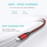 [2 Pack] USB Type-C Cable, 6.6Ft Charging Cord for Samsung Galaxy Tab A7 10.4", Tab A7 Lite 8.7", Tab A 10.1”(2019) 10.5”(2018), Tab S7 S6 S5e S4 S3 9.7” Tablet, Galaxy S10 S9, Note 10 9 Phone - Image 4
