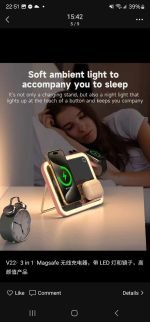 3 in 1 Mirror Foldable Charging Station for Apple Products, Fast Wireless Charger Travel Dock Adapter&Light Compatible with iPhone 15/14/13/12/11/XS,for iWatch Ultra/9/8/7/6/SE/5,Air pods 3/2/Pro/2 - Image 6