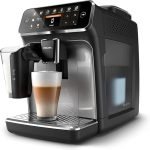 PHILIPS 4300 Series Fully Automatic Espresso Machine – LatteGo Milk Frother, 8 Coffee Types, Intuitive Touchscreen, Black, (EP4347/94)