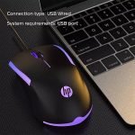 HP M160 High-Performance Gaming Mouse, USB Wired Connectivity, RGB, Lightweight, High Precision, Smooth Tracking Ergonomic Computer Mouse, White - Image 2