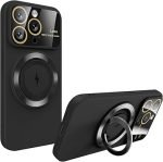 For Magsafe Wireless Charging Magnetic Car Holder Ring Phone Case For IPhone 15 14 Plus 13 12 Pro Max Shockproof Back Cover