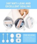 6 Pcs Stanley Cup Accessories, Spill Stopper Set for Straw cover2.0, Food Grade Straw Cover Cap, Accessories Including Straw Cap, Fix Leak Stopper and Lid Spill Plug. - Image 2