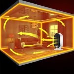 KWAII PTC Fan Heater, Ceramic Space Heater 800W Portable Lower Energy Fan Heater, Portable Heater with Overheat and Tip-Over Protection, Quiet Space Heater for Indoor Bedroom Living Room - Image 3