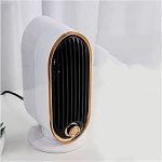 KWAII PTC Fan Heater, Ceramic Space Heater 800W Portable Lower Energy Fan Heater, Portable Heater with Overheat and Tip-Over Protection, Quiet Space Heater for Indoor Bedroom Living Room