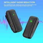 Zooblu Professional Wireless Lavalier Microphone,for iPhone iPad Android with Charging case,for Video Recording,Interview,Automatic Noise Reduction - 2-in-1 - Image 3