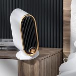KWAII PTC Fan Heater, Ceramic Space Heater 800W Portable Lower Energy Fan Heater, Portable Heater with Overheat and Tip-Over Protection, Quiet Space Heater for Indoor Bedroom Living Room - Image 2