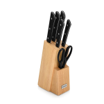 Fissman 7-Piece Knife Set Kanematsu with Wooden Block X30Cr13 Steel, Chef Knife 20cm, Slicing Knife 20cm,Bread Knife 20cm,Utility Knife 13cm,Pairing Knife 9cm,MultiFunctional Scissor 20cm