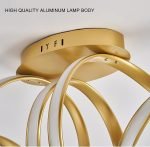LED Dimmable Ceiling Light Living Room Lamp Dining Table Light Modern Pendant Lamp with Remote Control Dining Room Ceiling Lamp Height Adjustable Pendant Lamp for Bedroom Decoration Indoor Lamps - Image 3
