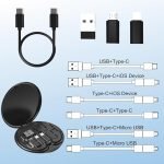 Like Star® All in One 60W USB Fast Charging Travel Data Cable Set Type C, Lightening and Micro USB Port Inbuilt Mobile Stand Compatible with iPhone, iPad, Samsung, RealMe & All Other Android Phones - Image 8