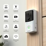 Video Doorbell Camera Wireless-2K Outdoor Front Door Camera with Chime Included for Home Security, Easy Installation, AI Human Detection, Instant Alerts, Night Vision, Two-Way Audio, M1 White - Image 2