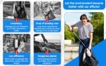 Grabber Reacher Tool for Elderly, 32" Foldable Pick up Stick Grabber Long Handy Mobility Aids Lightweight Reaching Tool for Trash Claw Pick up Stick Arm Extension Litter Picker, 5 Color(Cute) - Image 3