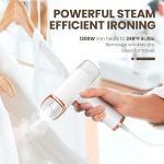Portable Handheld Garment Steamer Foldable: Effortless Wrinkle Free Clothes Steam Iron Removal 20-Second Fast Heat-up, 1000W, 200ml Water Tank for Home & Travel | 12-Months Warranty - Image 4