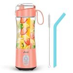 Portable Blenders, Personal Size Blender Smoothies and Shakes, Mini Blender 4000 mAh USB Rechargeable with Six Blades, Handheld Blender Sports,Travel