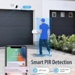 MPW Outdoor Surveillance Camera Battery 10000 mAh, 1080P Wireless Outdoor WLAN IP Camera with PIR Motion Sensor, 10 m IR Night Vision, IP65 Waterproof, 2-Way Audio, Spotlight, Cloud/SD Storage - Image 4