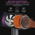 XJZM Hair Dryer, 2000W Powerful Constant Temperature Hair Dryer, with Ion Adjustment Function, Fast Hair Dryer Style Hair Dryer, 3 Speed, 3 Nozzles (pearl white) - Image 6