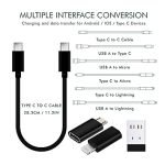 Like Star® All in One 60W USB Fast Charging Travel Data Cable Set Type C, Lightening and Micro USB Port Inbuilt Mobile Stand Compatible with iPhone, iPad, Samsung, RealMe & All Other Android Phones - Image 3