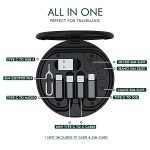 Like Star® All in One 60W USB Fast Charging Travel Data Cable Set Type C, Lightening and Micro USB Port Inbuilt Mobile Stand Compatible with iPhone, iPad, Samsung, RealMe & All Other Android Phones - Image 2