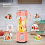 Portable Blenders, Personal Size Blender Smoothies and Shakes, Mini Blender 4000 mAh USB Rechargeable with Six Blades, Handheld Blender Sports,Travel - Image 6