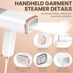 Portable Handheld Garment Steamer Foldable: Effortless Wrinkle Free Clothes Steam Iron Removal 20-Second Fast Heat-up, 1000W, 200ml Water Tank for Home & Travel | 12-Months Warranty - Image 3