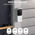 Video Doorbell Camera Wireless-2K Outdoor Front Door Camera with Chime Included for Home Security, Easy Installation, AI Human Detection, Instant Alerts, Night Vision, Two-Way Audio, M1 White - Image 3