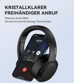 Edifier W820NB Plus Headphones with Hybrid Active Noise Cancellation – LDAC Codec – Hi-Res Audio Wireless & Wired – Quick Charge Function – 49 Hours Playtime – Over Ear Bluetooth V5.2 – Black - Image 4