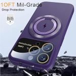 For Magsafe Wireless Charging Magnetic Car Holder Ring Phone Case For IPhone 15 14 Plus 13 12 Pro Max Shockproof Back Cover - Image 2