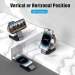 Inductive Ladestation, 3 in 1 Magnetic Cable Ladegerät 15w for iphone 16 15 14 13 Pro Max, Apple Ladestation for iwatch 10 9 Ultra 8, Luminous Wireless Charger for Airpods Pro 3/2 - Image 2